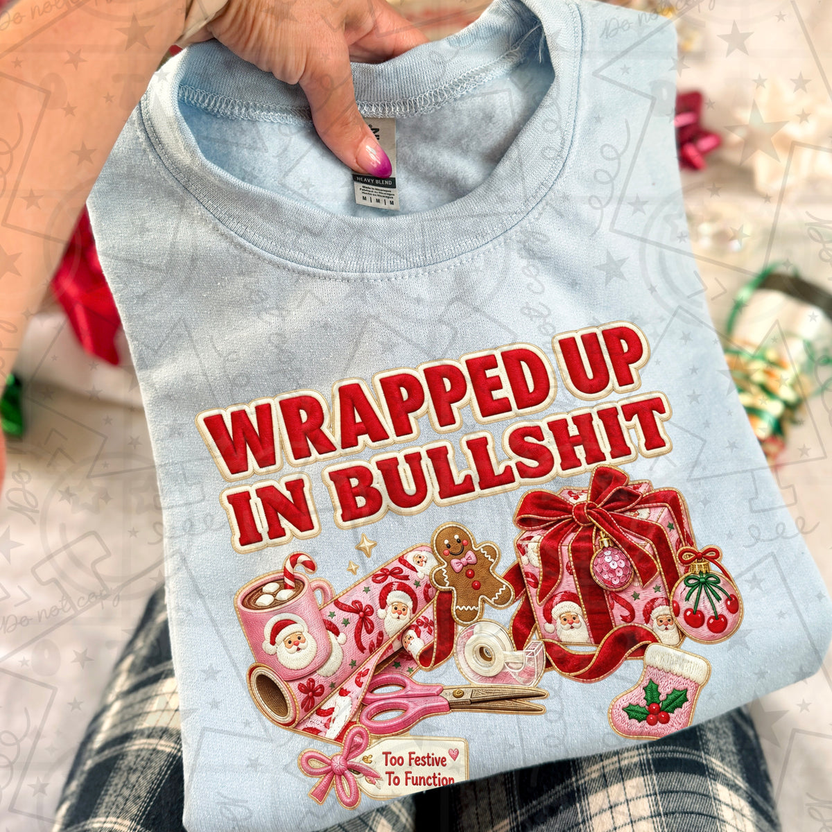 Wrapped Up In Bullshit PNG design from Homewrecker Design Shop