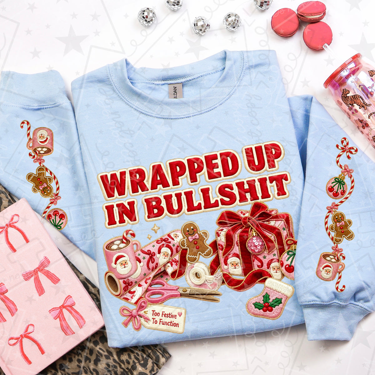 Wrapped Up In Bullshit PNG design from Homewrecker Design Shop
